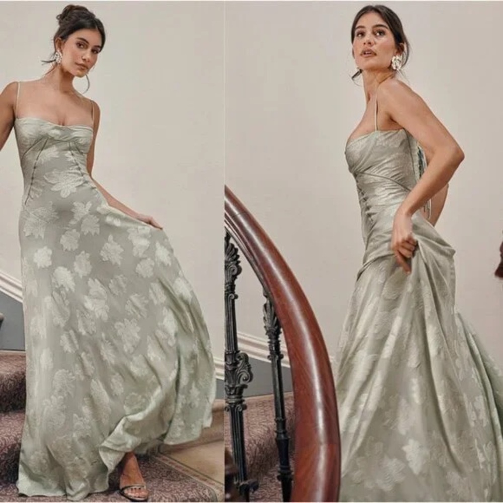 House of CB Seren dress in Pistachio